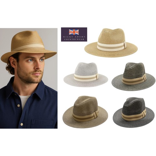 Mens panama sun hat wide - mens,