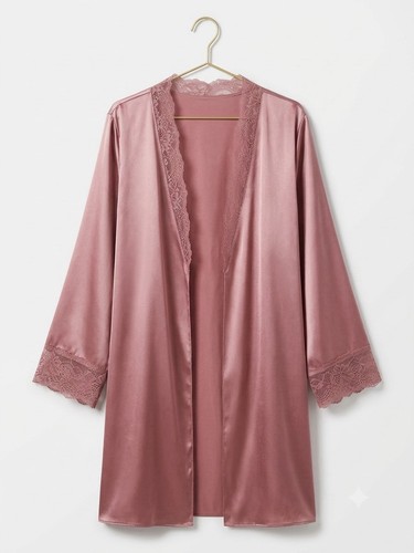 Women pink satin look - pink, satin-look