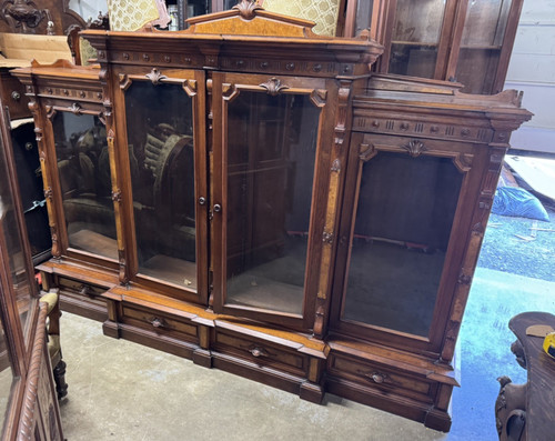 Renaissance carved walnut and - renaissance,
