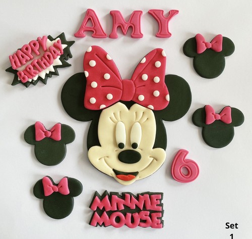 Hot pink minnie mouse face - minnie,