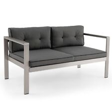 Patio Aluminum Loveseat Sofa