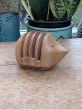 Vintage 14cm Hedgehog Wood