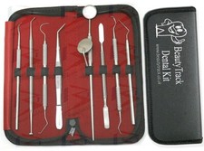 11 Pcs Dental Tartar Calculus Plaque Remover Tooth Scraper Mirror Scaler Kit Set