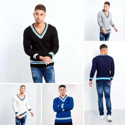Mens cricket jumper cable - jumper,
