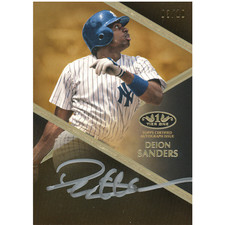 2019 Topps Tier One Deion Sanders Autograph (Silver Ink)