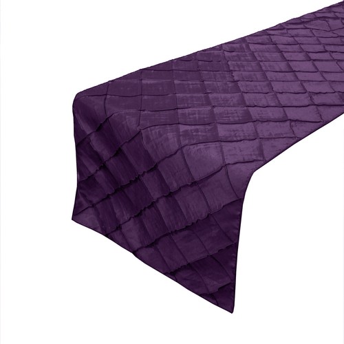 Taffeta pintuck table runners - table,