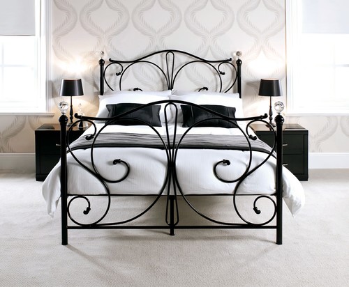 Metal bed frame 4ft6 - metal,