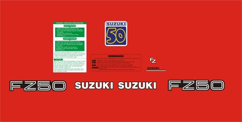 Suzuki fz50 decal - suzuki, 1981.