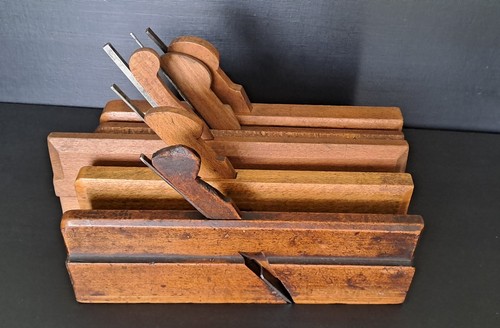 Vintage wooden moulding planes - wooden,