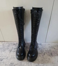 Women’s Black Knee High Lace