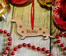 Personalised Dog Bauble Puppy