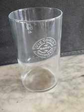 Vintage VICTORIA HOTEL HORNSEA Etched 1/2 Pint Pub Beer Glass Local Breweriana