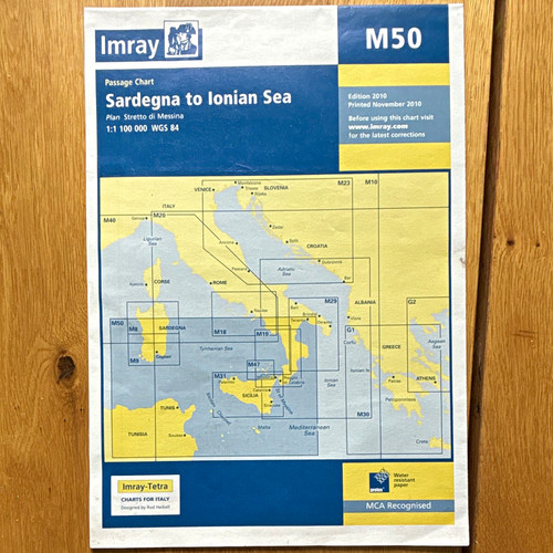 Imray m50 sardegna ionian - sardegna, to