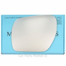 Left passenger side Flat Wing mirror glass for Mitsubishi Shogun 2006-19 Heated