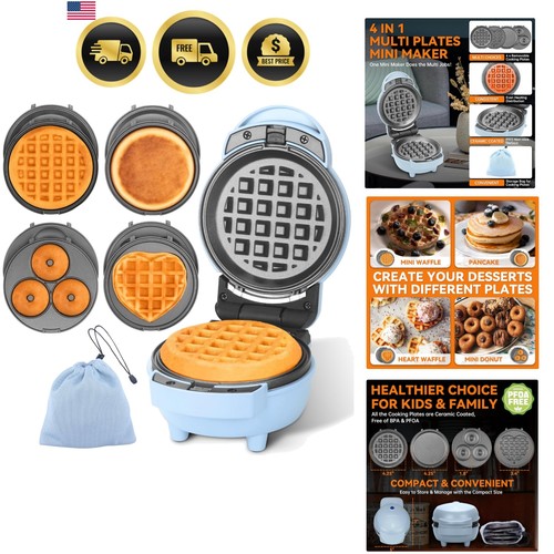 Mini waffle maker with - maker,