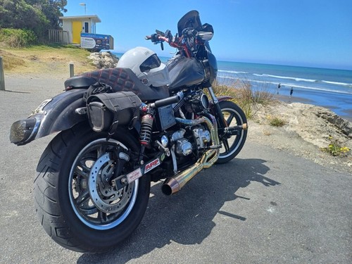 Custom exhaust harley dyna - custom,
