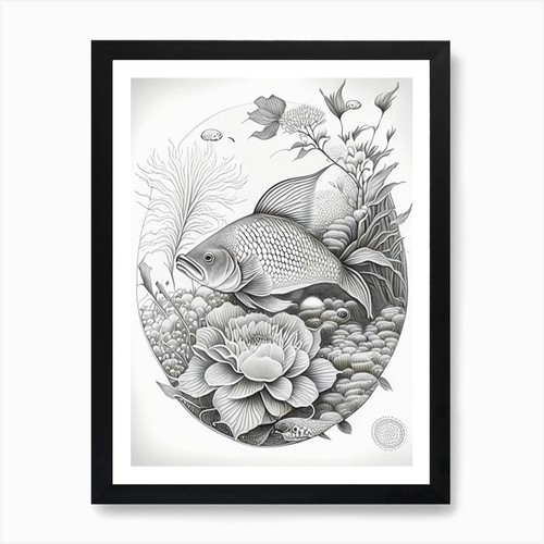 Tancho showa koi fish haeckel - tancho,