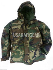 US Army Cold Wet Weather Gen 1 ECWCS Waterproof Woodland Goretex Parka Jacket 