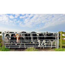 7 Bar Galvanised Metal Field Farm Equestrian Entrance Security Gate Multi size