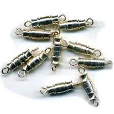 Necklet Barrel Clasps Silver