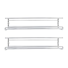 2 Sets of Spice Racks Wall Mounted Racks Nail-free Storage Racks Condiment Shelf