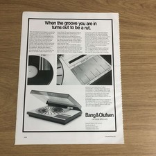 GRAM144 MAGAZINE ADVERT 11X8 BANG & OLUFSEN BEOGRAM 4002