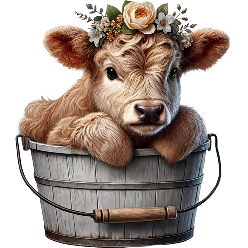 Highland calf bucket - highland,