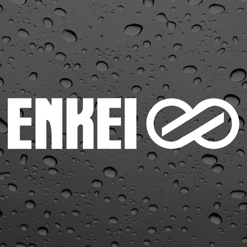 Enkei pair stickers white - stickers,