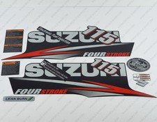 Suzuki 115HP Four Stroke Outboard Engine Decals Sticker Set reproduction 115 HP