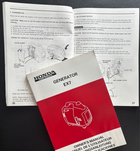 Honda ex7 suitcase generator - ex7,