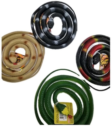 Realistic rubber snake toy - 1x,