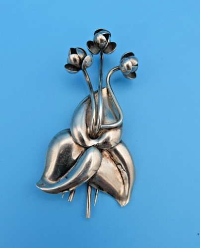 Vintage sterling fir clip - vintage,