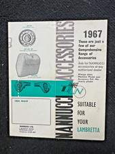 Original Lambretta Nannucci Accessories Sales Leaflet - 1967