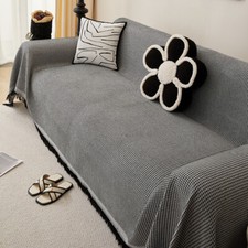 Extra Large Cotton Fringed Throws for Sofas Settee Bedspread Bed Covers Blankets