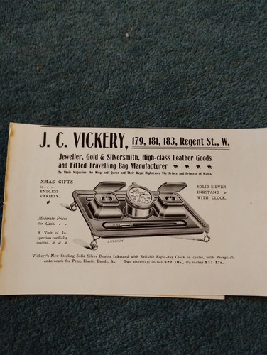 N11a ephemera 1903 advert - 1903, j