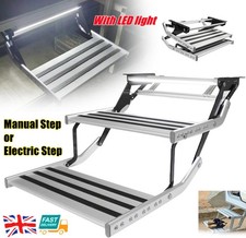 Manual / Electric Double Pull out Folding Step Load 400lb motorhome RV campervan