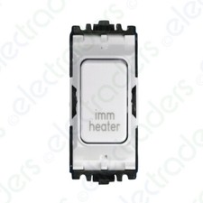 MK K4896IHWHI Grid Plus Grid Switch 20 amp Double Pole marked immersion heater 