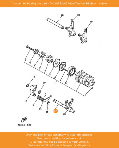 Yamaha bar shift fork guide - bar,,
