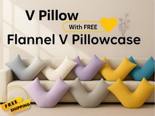 V Pillow with FREE Flannel