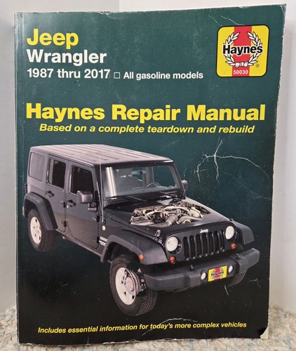 Haynes jeep wrangler 1987 thru - haynes,
