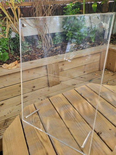 Acrylic display notice - display,