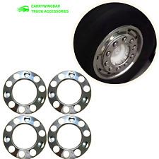 4Pcs Stainless Steel Wheel Trims Covers 22.5" for Volvo Mercedes MAN Iveco Daf
