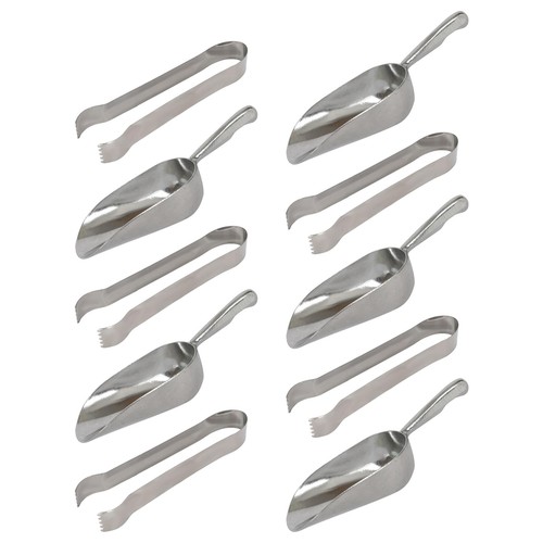 10pc metal ice scoops - metal,