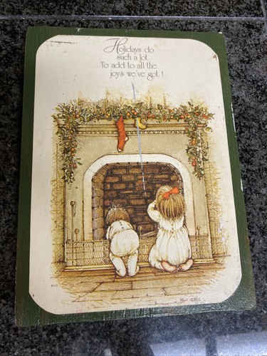 Vintage holly hobbie wood - vintage, sign