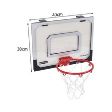 Basketball Ring Hoop Net & Backboard Basket Indoor/Outdoor Wall Mounted Hanging