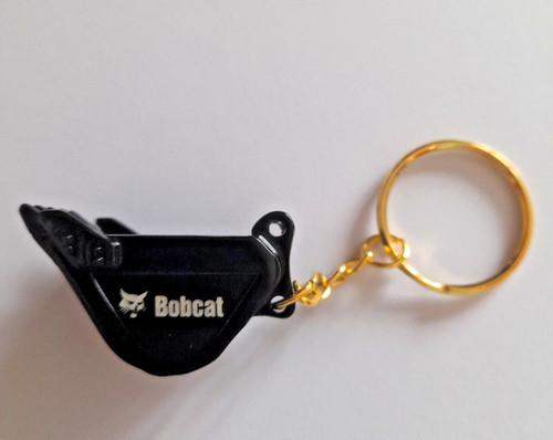 Bobcat digger bucket keyring - digger,
