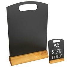 A5 Hand Held Table Top Menu Blackboard Specials Board Chalkboard with Base