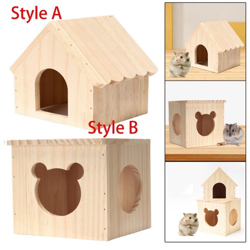 Hamster wooden house - wooden, hut