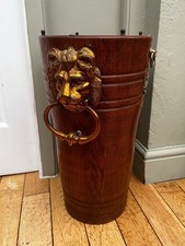 Tall Vintage Brass Bound