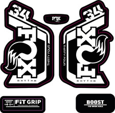 Fox 34 Rhythm Forks Decals